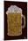 Beer Drinking Text Poster-null-Mounted Poster