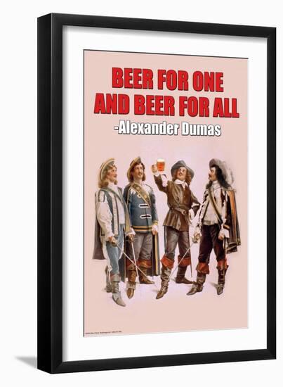 Beer for One and Beer for All-null-Framed Art Print