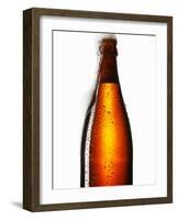 Beer Frothing Out of Bottle-Kröger & Gross-Framed Photographic Print