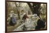 Beer Garden, about 1895-Arthur Langhammer-Framed Giclee Print