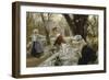 Beer Garden, about 1895-Arthur Langhammer-Framed Giclee Print