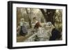 Beer Garden, about 1895-Arthur Langhammer-Framed Giclee Print