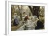 Beer Garden, about 1895-Arthur Langhammer-Framed Giclee Print