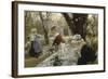 Beer Garden, about 1895-Arthur Langhammer-Framed Giclee Print