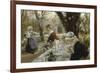 Beer Garden, about 1895-Arthur Langhammer-Framed Giclee Print