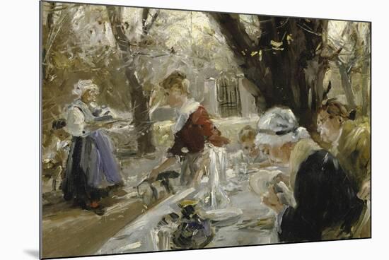 Beer Garden, about 1895-Arthur Langhammer-Mounted Giclee Print