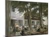 Beer Garden in Brannenburg, 1896-Max Liebermann-Mounted Giclee Print