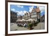 Beer Garden in Front of Old Hanse Houses on the Market Square of Bremen, Germany, Europe-Michael Runkel-Framed Photographic Print