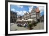 Beer Garden in Front of Old Hanse Houses on the Market Square of Bremen, Germany, Europe-Michael Runkel-Framed Photographic Print