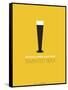 Beer Glass Yellow-NaxArt-Framed Stretched Canvas