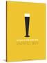 Beer Glass Yellow-NaxArt-Stretched Canvas