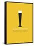 Beer Glass Yellow-NaxArt-Framed Stretched Canvas