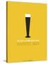 Beer Glass Yellow-NaxArt-Stretched Canvas