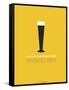 Beer Glass Yellow-NaxArt-Framed Stretched Canvas