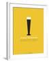 Beer Glass Yellow-NaxArt-Framed Art Print