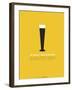 Beer Glass Yellow-NaxArt-Framed Art Print