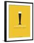 Beer Glass Yellow-NaxArt-Framed Art Print