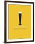 Beer Glass Yellow-NaxArt-Framed Art Print