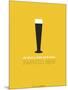 Beer Glass Yellow-NaxArt-Mounted Art Print