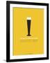 Beer Glass Yellow-NaxArt-Framed Art Print