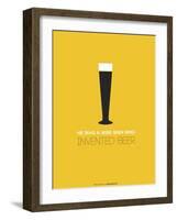 Beer Glass Yellow-NaxArt-Framed Art Print