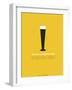 Beer Glass Yellow-NaxArt-Framed Art Print