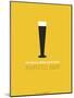 Beer Glass Yellow-NaxArt-Mounted Art Print