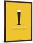 Beer Glass Yellow-NaxArt-Framed Art Print