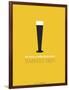 Beer Glass Yellow-NaxArt-Framed Art Print