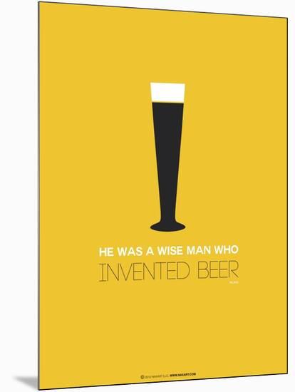 Beer Glass Yellow-NaxArt-Mounted Art Print