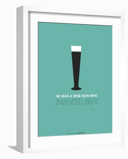 Beer Glass Yellow-NaxArt-Framed Art Print