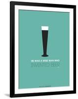 Beer Glass Yellow-NaxArt-Framed Art Print