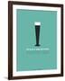 Beer Glass Yellow-NaxArt-Framed Art Print