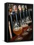 Beer Glasses at the Broggeriet Brewery in Sonderborg, Jutland, Denmark, Scandinavia, Europe-Yadid Levy-Framed Stretched Canvas