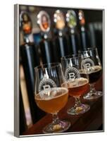 Beer Glasses at the Broggeriet Brewery in Sonderborg, Jutland, Denmark, Scandinavia, Europe-Yadid Levy-Framed Photographic Print