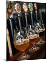 Beer Glasses at the Broggeriet Brewery in Sonderborg, Jutland, Denmark, Scandinavia, Europe-Yadid Levy-Mounted Photographic Print