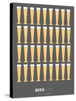 Beer Glasses Poster-NaxArt-Stretched Canvas