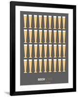 Beer Glasses Poster-NaxArt-Framed Art Print