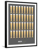 Beer Glasses Poster-NaxArt-Framed Art Print