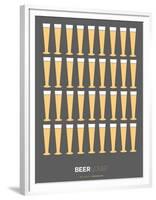 Beer Glasses Poster-NaxArt-Framed Art Print