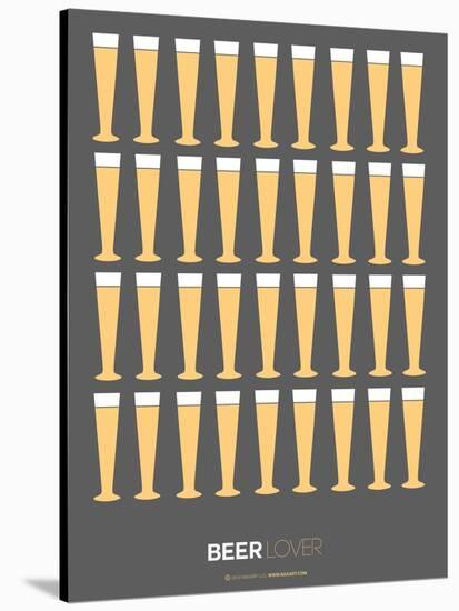 Beer Glasses Poster-NaxArt-Stretched Canvas