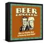 Beer Goggles Reality-Retrospoofs-Framed Stretched Canvas