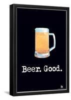 Beer. Good. Text Poster-null-Framed Poster