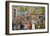 Beer Hall Scene, Germany-German School-Framed Premium Giclee Print