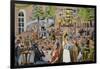 Beer Hall Scene, Germany-German School-Framed Giclee Print