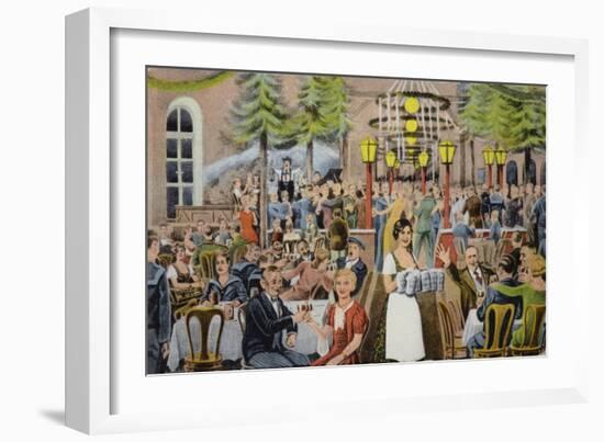 Beer Hall Scene, Germany-German School-Framed Giclee Print