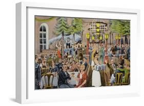 Beer Hall Scene, Germany-German School-Framed Giclee Print