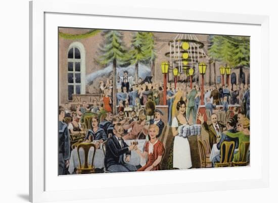 Beer Hall Scene, Germany-German School-Framed Giclee Print