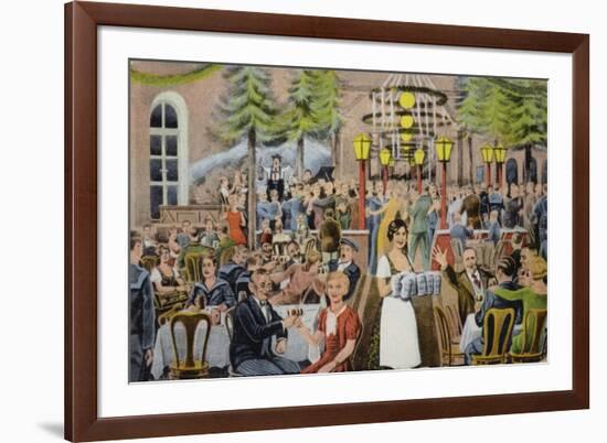 Beer Hall Scene, Germany-German School-Framed Giclee Print