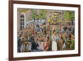 Beer Hall Scene, Germany-German School-Framed Giclee Print